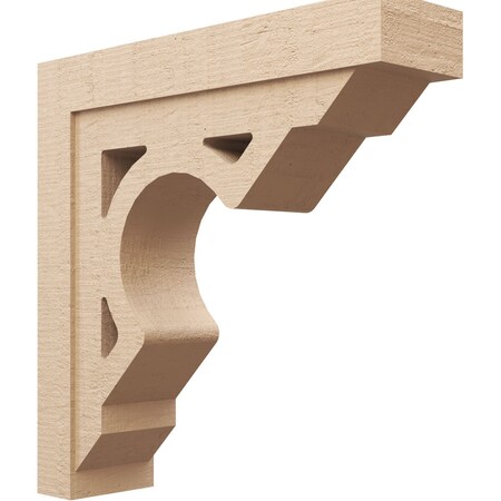 Ekena Millwork 9"W x 36"D x 36"H Thin Sheridan Rough Cedar Woodgrain TimberThane Corbel, Primed Tan CORUR09X36X36SHERCPR
